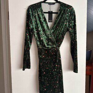 Nasty Gal Constellation Velvet Dress
